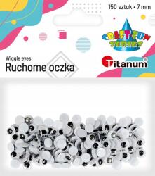 Titanum Craft-Fun Series szemek 7mm 150 db Titanum (O002) (TI242710)