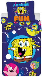 SpongyaBob Fun gyerek, ovis ágyneműhuzat 100×135cm, 40×60 cm