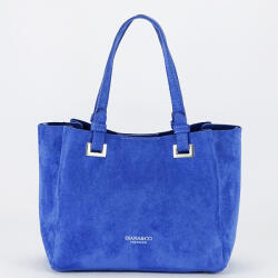 Diana&Co Geanta albastra din velur DIANACO DHJ929-2 M13 (DHJ929-2PTSANTORINIBLUE)
