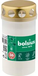 Bolsius Temetői Mécsesbetét Fém Fedéllel, 61X120 Mm 36 Óra. Fehér