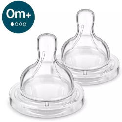 Philips Tetina Anti-colici Philips Avent SCY761/02, +0 luni, debit 1, fara BPA, 2 bucati (SCY761/02)
