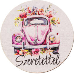 Valex Decor 5db. autó mintás fa dekor tábla „Szeretettel felirattal, 5 cm (GV03-202)