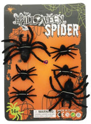 D&D 6db-os Halloweeni pók dekor szett plüss 5-8 cm (DD69135)