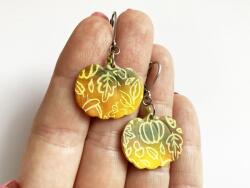 Atellier Wearable Art Cercei Pumpkin Treasures - Model 3