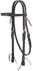 ZILCO Royal King Barbed Wire Tooled Browband Kantár