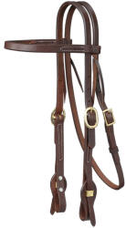 ZILCO Royal King Harness Leather Browband kantár gyorscsatlakozós zablavégekkel