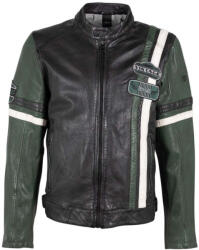 Mauritius Geaca de Piele Barbati Mauritius Negru/Verde MMJusco - readytowear - 959,00 RON