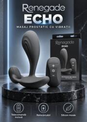 NS Novelties Vibrator prostata Renegade Echo, 10 moduri, telecomanda