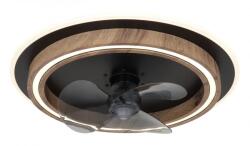 GLOBO Ventilator Bozan 03655, LED 32W, 2700-6500K, D 50 cm, negru, metal (03655)