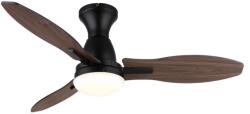 GLOBO Ventilator Gale 03671B, LED 22W, 3000-6000K, D 107 cm, negru (03671B)