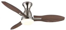 GLOBO Ventilator Gale 03671N, LED 22W, 3000-4500K, D 107 cm, nichel (03671N)