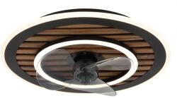 GLOBO Ventilator Trevino 03668, LED 36W, 2700-6000K, D 49 cm, negru, material sintetic (03668)