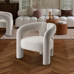 Schuller Valencia Fotoliu LUX modern cu tesatura ecru Jana (SV-718493)