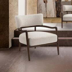 Schuller Valencia Fotoliu LUX din lemn si tesatura ecru Becky (SV-718387)