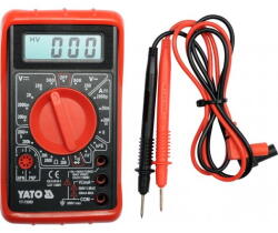 TOYA Multimetru digital universal Yato YT-73084, 300 V AC/DC, 0-10 A, include cabluri de masurat (YT-73080)