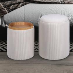 Schuller Valencia Set 2 tabureti cu sezut reversibil / tava Milo (SV-279840)