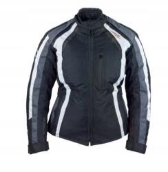 Roleff Női motoros dzseki Roleff Lady textil fekete-szürke-fehér S