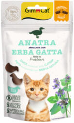 GimCat GIMCAT Crunchy, Rață și Catnip, punguță recompense fără cereale pisici, 50g