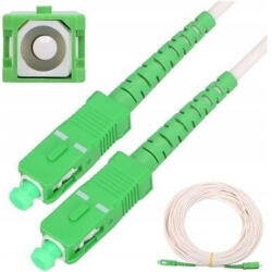  Patchcord SC/APC-SC/APC SM 3.0mm culoare alba Telix 10M