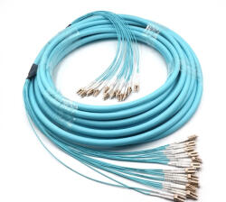  Breakout cablu interior MM OM3 24 fire LC/UPC-LC/UPC 14.5mm LSZH 25M