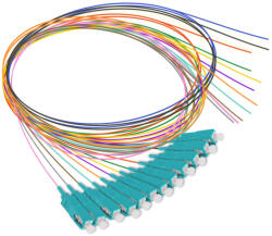 Set 12 pigtail-uri colorate SC/UPC MM OM3 1.5M