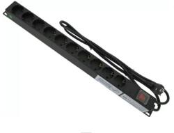  Priza rack PDU 10 porturi 19 inch, 1U cu intrerupator si siguranta