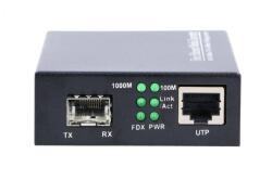 Extralink Media convertor 1xSFP 1xRJ45 Gigabit