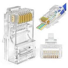  Mufa UTP CAT6E RJ45 Pass Trough ( set 100 buc )