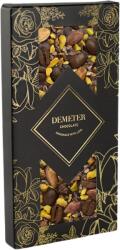 Demeter Chocolate - Cukor-és Laktózmentes étcsokoládé kávészemekkel, kakaóbabtöltettel és pisztáciával 50 g