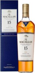 THE MACALLAN - 15 years Double Cask Matured Highland Single Malt Scotch Whisky 0, 7 L + díszdoboz