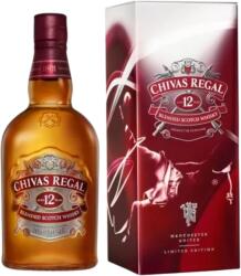 CHIVAS REGAL - 12 years Manchester United Limited Edition Blended Scotch Whisky 0, 7 L + díszdoboz