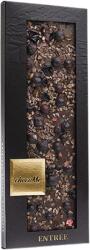 chocoMe - Valrhona 66% étcsokoládé, Etióp Yirga tört kávészemek, Aprított kakaóbab, Liofilizált feketeribizli 110 g