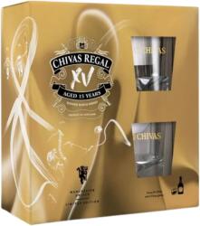 CHIVAS REGAL - 15 years XV Blended Scotch Whisky 0, 7 L + díszdoboz + 2 pohár