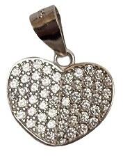 Flippy Pandantiv, Jolie Silver, Argint 925, Model Inima Carte, 1.1 G, 1.1 x 1.3 Cm (116709)