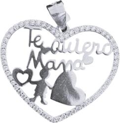 Flippy Pandantiv, Jolie Silver, Argint 925, Model Te Quiero Mama, 24 x 24 mm, 1.7 g (116729)