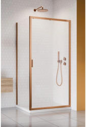 Radaway Cabina dus dreptunghiulara cu usa glisanta Radaway Alienta Brushed Copper DWJ+S 100x90 cm, profil cupru periat (10260100-93-01/10270090-93-01)