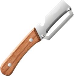 Flippy Curatator de Fructe/Legume, Flippy, 2in1, Desfacator de Sticle, Multifunctional, Maner de Lemn, Maro (164051)
