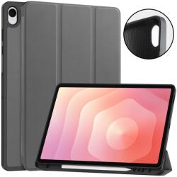  LEATHER Husă flip pentru Samsung Galaxy Tab S12+ gri