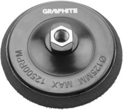 GRAPHITE Taler de polish cu arici, filet M14, 125 mm (GR-M14125)