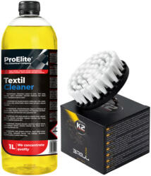 ProElite Textil Cleaner + perie K2 BrillPro - set pentru tapițerie 1 l (K2TC-1)