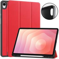  Husă tip carte LEATHER pentru Samsung Galaxy Tab S12+ roșu