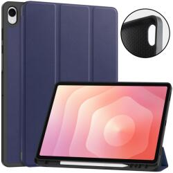  Husă LEATHER tip carte pentru Samsung Galaxy Tab S12+ albastru