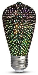 V-TAC BEC LED ST64 E27 3W CU FILAMENT 3000K ALB CALD MODEL 3D (SKU-212705) - vexio