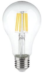 V-TAC BEC LED A60 E27 10W CU FILAMENT 3000K ALB CALD (SKU-214410) - vexio