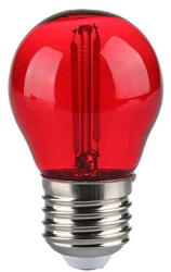V-TAC BEC LED G45 E27 2W CU FILAMENT LUMINA ROSIE (SKU-217413) - vexio