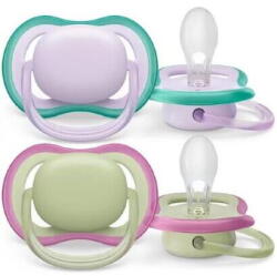 Philips Set 2 suzete Philips-AVENT SCF085/30 Ultra Air, ortodontice, 0-6 luni (SCF085/30) - vexio