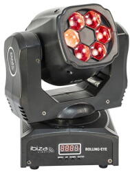 Ibiza Light MOVING HEAD 6X12W RGBW (ROLLING-EYE) - vexio