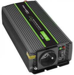 Qoltec Pure Sine Wave Inverter Monolith, 600W, 1200W (51937) - vexio