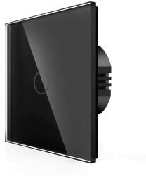 Spring One Gang, One Way Touch Switch, Glass Black (T-MLX56664)