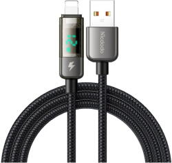Mcdodo CA-3620 USB/Lightning Display Auto Power Off Fast Charging 1.2m Negru (CA-3620) - vexio